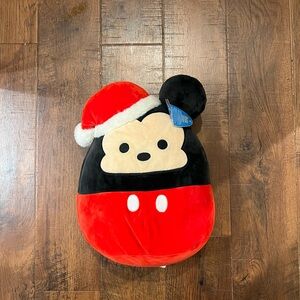Squishmallows Disney 8-inch Red and White Holiday Mickey Mouse.